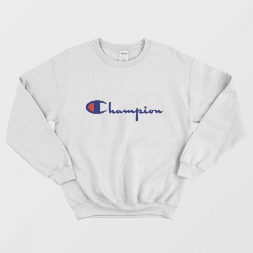 Vintage Champion White Sweatshirt