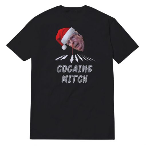 Santa Cocaine Mitch Christmas T-Shirt