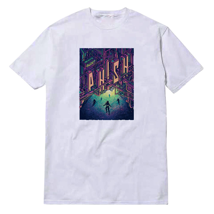 Phish Band Galaxy City Poster T-Shirt Phish Band Galaxy City Poster T-Shirt