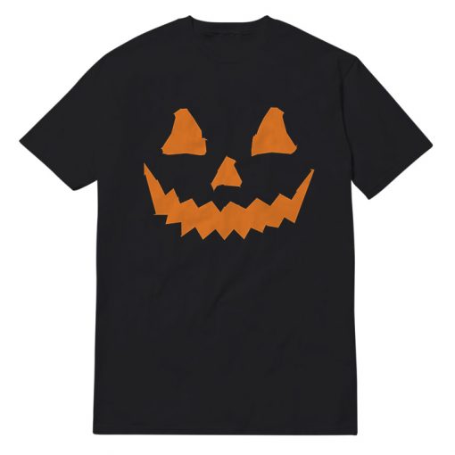 Pumpkin Face Black T-Shirt