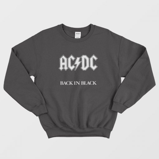 AC/DC Back In Black Logo Sweatshirt
