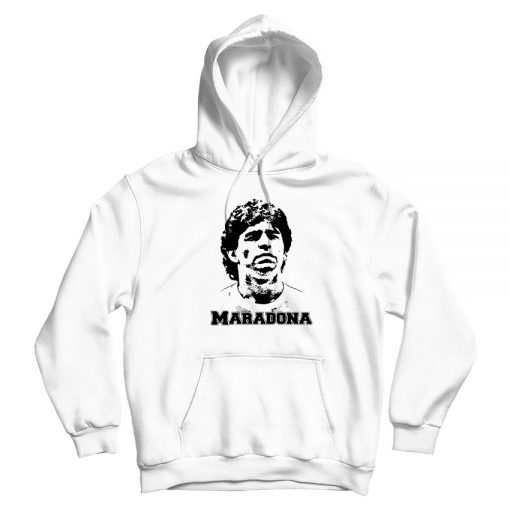 Diego Armando Maradona White Hoodie