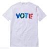 Vote Rainbow Font White T-Shirt