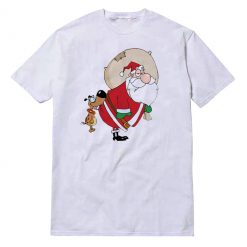 Beige Christmas White T-Shirt