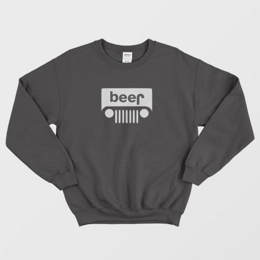 Funny Beer Parody Of Jeep Logo Sweatshirt