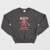 Just A Boy Who Loves Ninjas And I Ninja Kid Sweatshirt