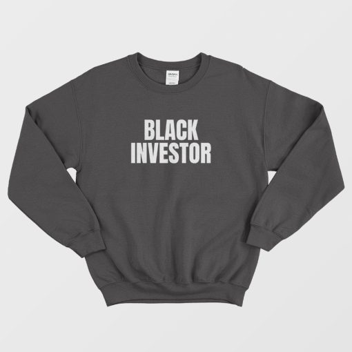 Stock Market Black Investors Club Sweatshirt