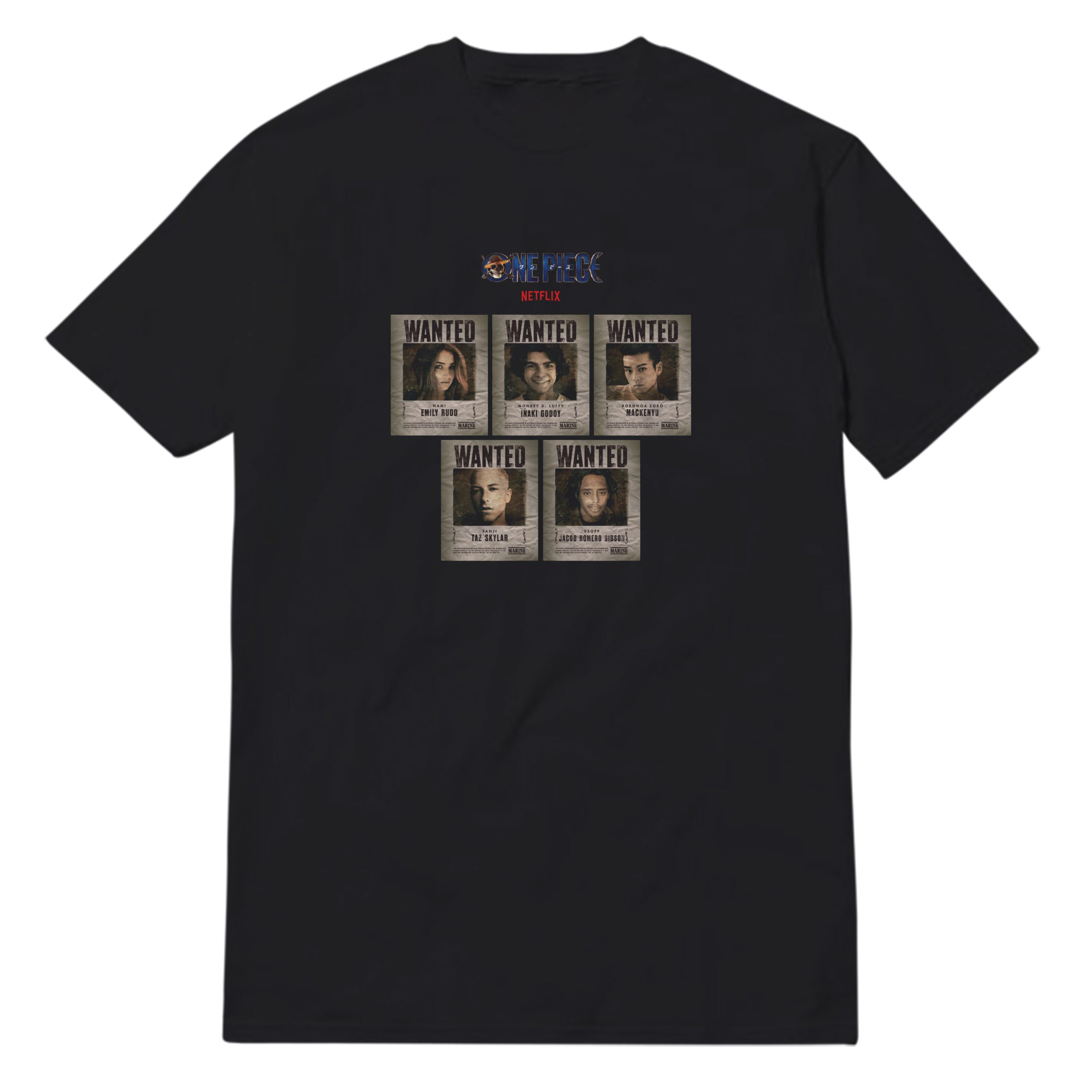 One Piece Wanted Cast T-Shirt One Piece Wanted Cast T-Shirt