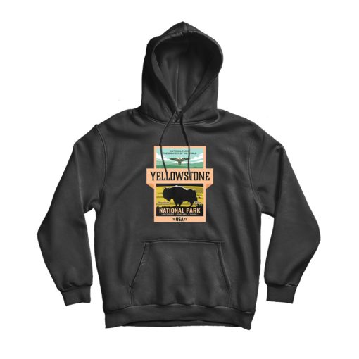 Yellowstone National Bison Park Hoodie