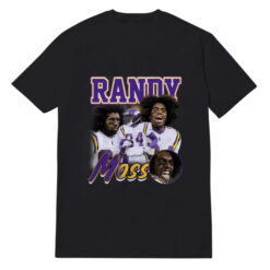 Randy Gene Moss 84 Dream Black Purple T-Shirt