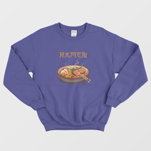 Yummy Bowl Of Ramen Pixel Art Sweatshirt