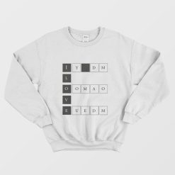 Crossword Puzzle Solved Cute Sweatshirt