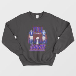 New York Giants Daniel Jones VS Saquon Barkley Signatures Sweatshirt