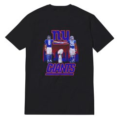 New York Giants Daniel Jones VS Saquon Barkley Signatures T-Shirt