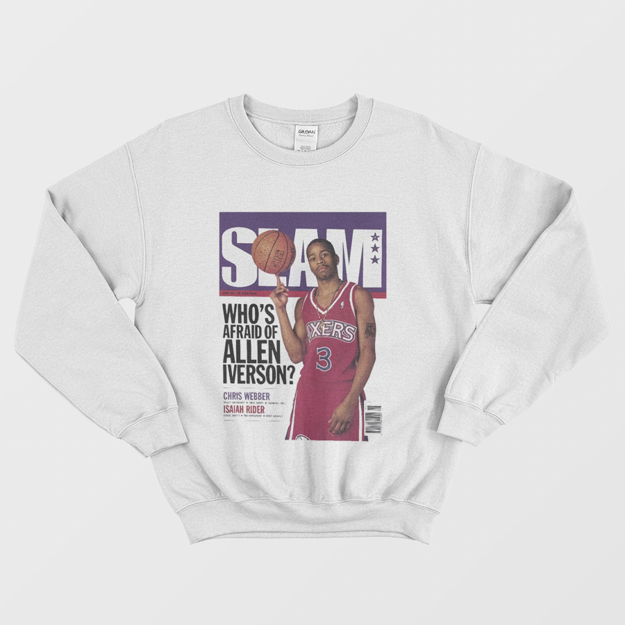 Official Slam Who's Afraid Of Allen Iverson Sweatshirt Official Slam Who's Afraid Of Allen Iverson Sweatshirt