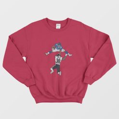 Saquon Barkley Fly Art From New York Giants Sweatshirt