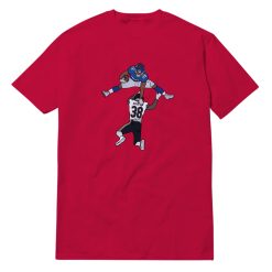 Saquon Barkley Fly Art From New York Giants T-Shirt