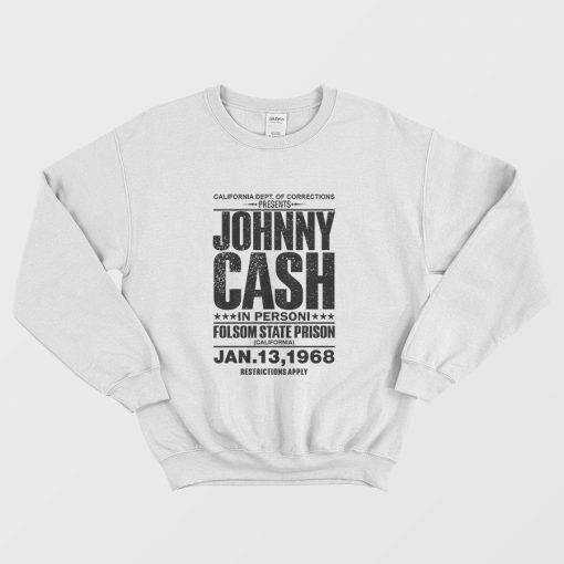 Johnny Cash Concert Sweatshirt