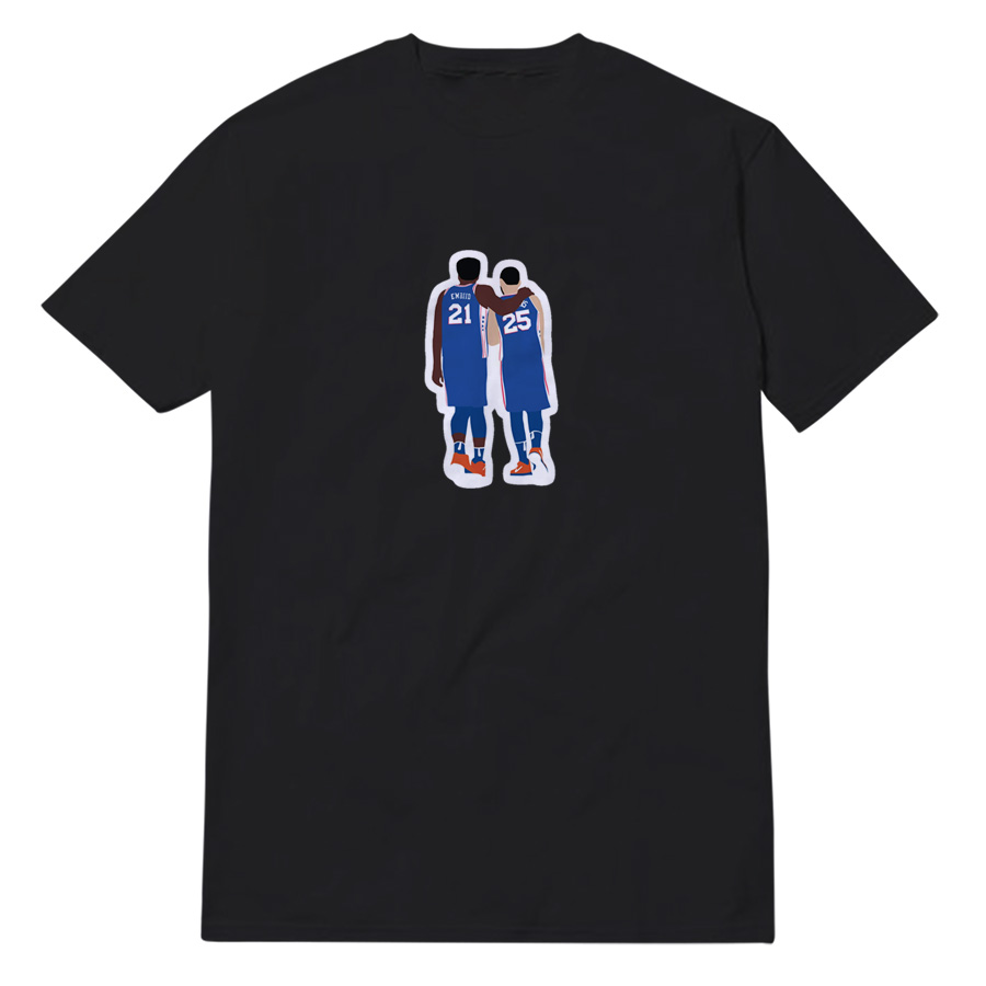 Ben Simmons and Joel Embiid T-Shirt Ben Simmons and Joel Embiid T-Shirt