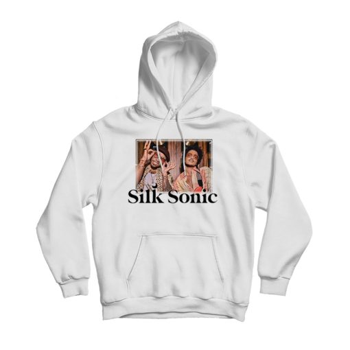 Silk Sonic Fan Art Album Cover Art 90's Hoodie