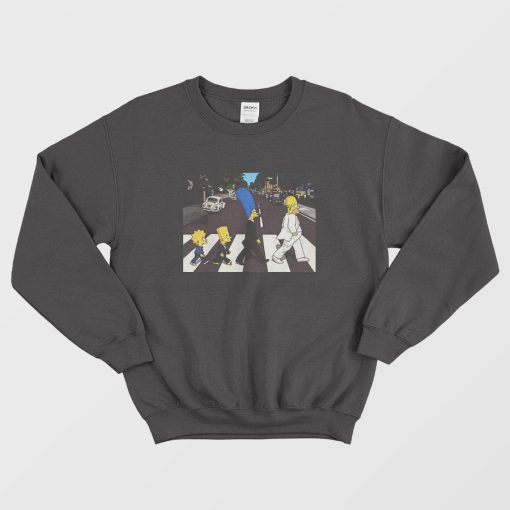 The Simpsons Abbey Road Album Cover Sweatshirt