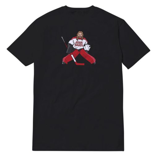 Funny Jesus Saves Hockey T-Shirt