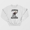 Hockey Goalie Jesus Saves Sweatshirt