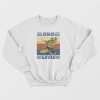 Hockey Jesus Saves Vintage Sweatshirt