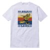 Hockey Jesus Saves Vintage T-Shirt