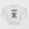 Jesus Is My Savior Books Are My Therapy Sweatshirt