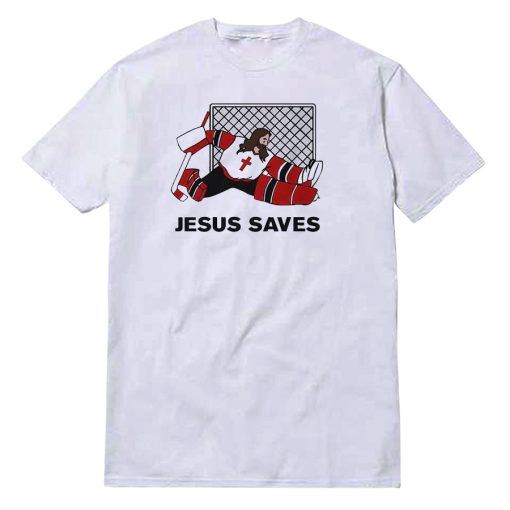 Jesus Saves Hockey T-Shirt