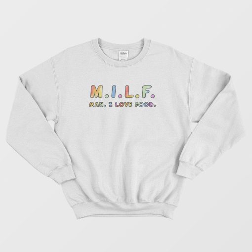 MILF Rainbow Script Sweatshirt