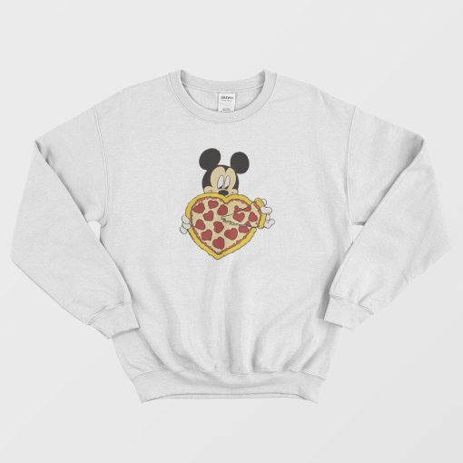 Heart Shaped Pepperoni Pizza Sweatshirt