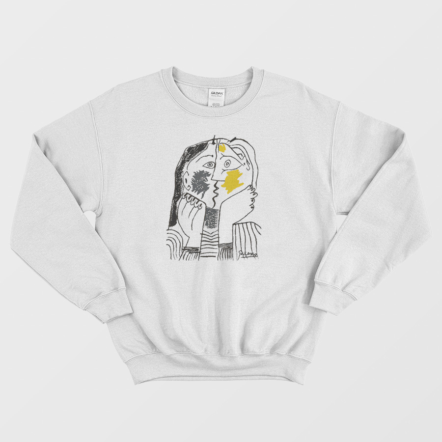 Pablo Picasso The Kiss 1979 Artwork Sweatshirt Pablo Picasso The Kiss 1979 Artwork Sweatshirt