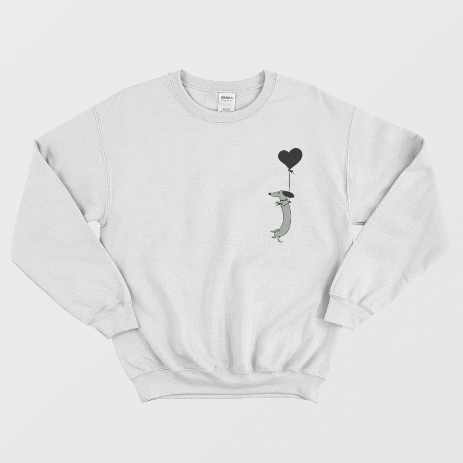 Doxie Balloon Crew Sweatshirt Doxie Balloon Crew Sweatshirt