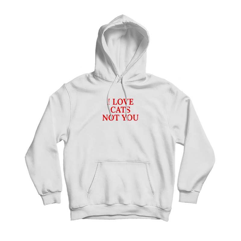 I Love Cats Not You Hoodie I Love Cats Not You Hoodie