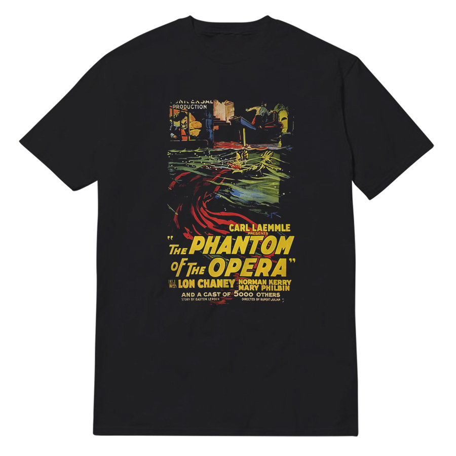 The Phantom Of The Opera V1 Poster 1925 T-Shirt The Phantom Of The Opera V1 Poster 1925 T-Shirt