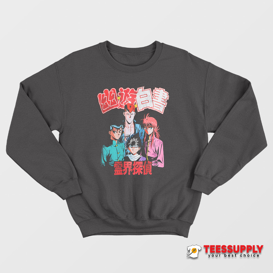 Yu Yu Hakusho Anime Cartoon Sweatshirt Yu Yu Hakusho Anime Cartoon Sweatshirt
