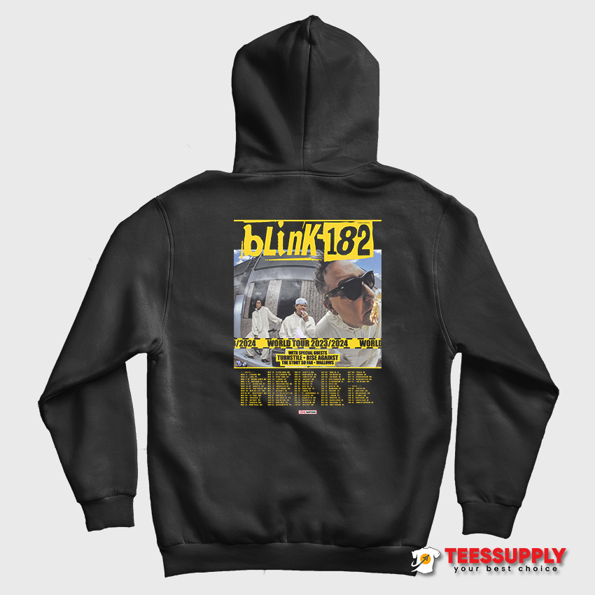 Blink 182 World Tour 2023 2024 Hoodie Blink 182 World Tour 2023 2024 Hoodie