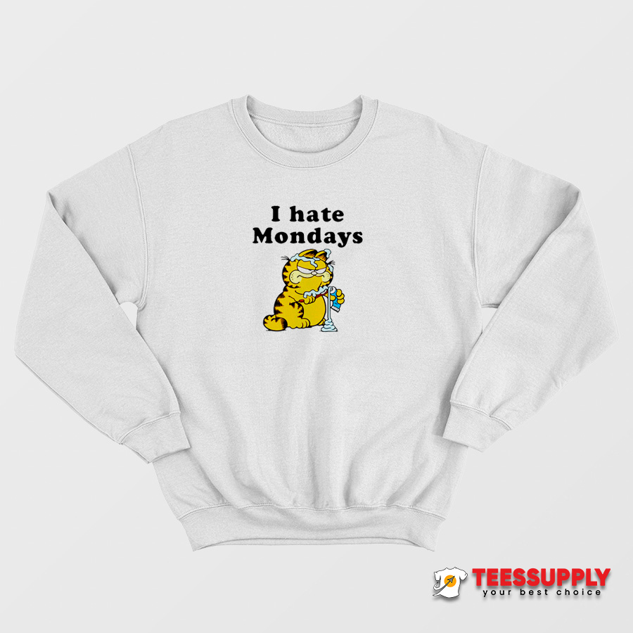 Garfield I Hate Mondays Sweatshirt Garfield I Hate Mondays Sweatshirt