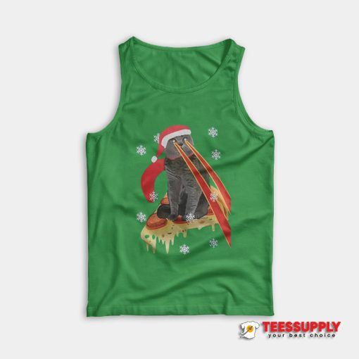 Drax Pizza Cat With Laser Eyes Tank Top