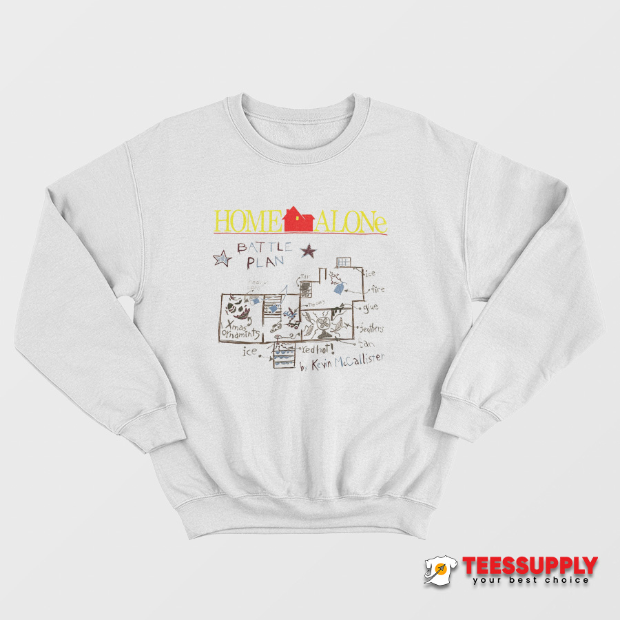 Home-Alone-Battle-Plan-Sweatshirt Home Alone Battle Plan Sweatshirt