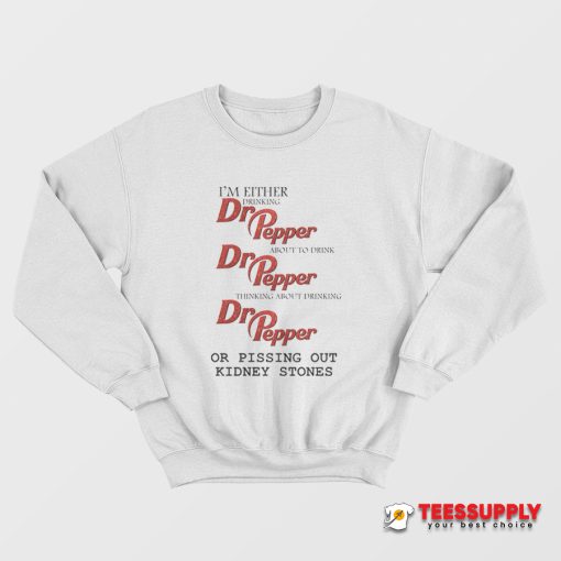 I'm Either Drinking Or Pissing Out Kidney Stones Sweatshirt