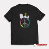 Peace And Love Hippie Style Sleeping Snoopy T-Shirt