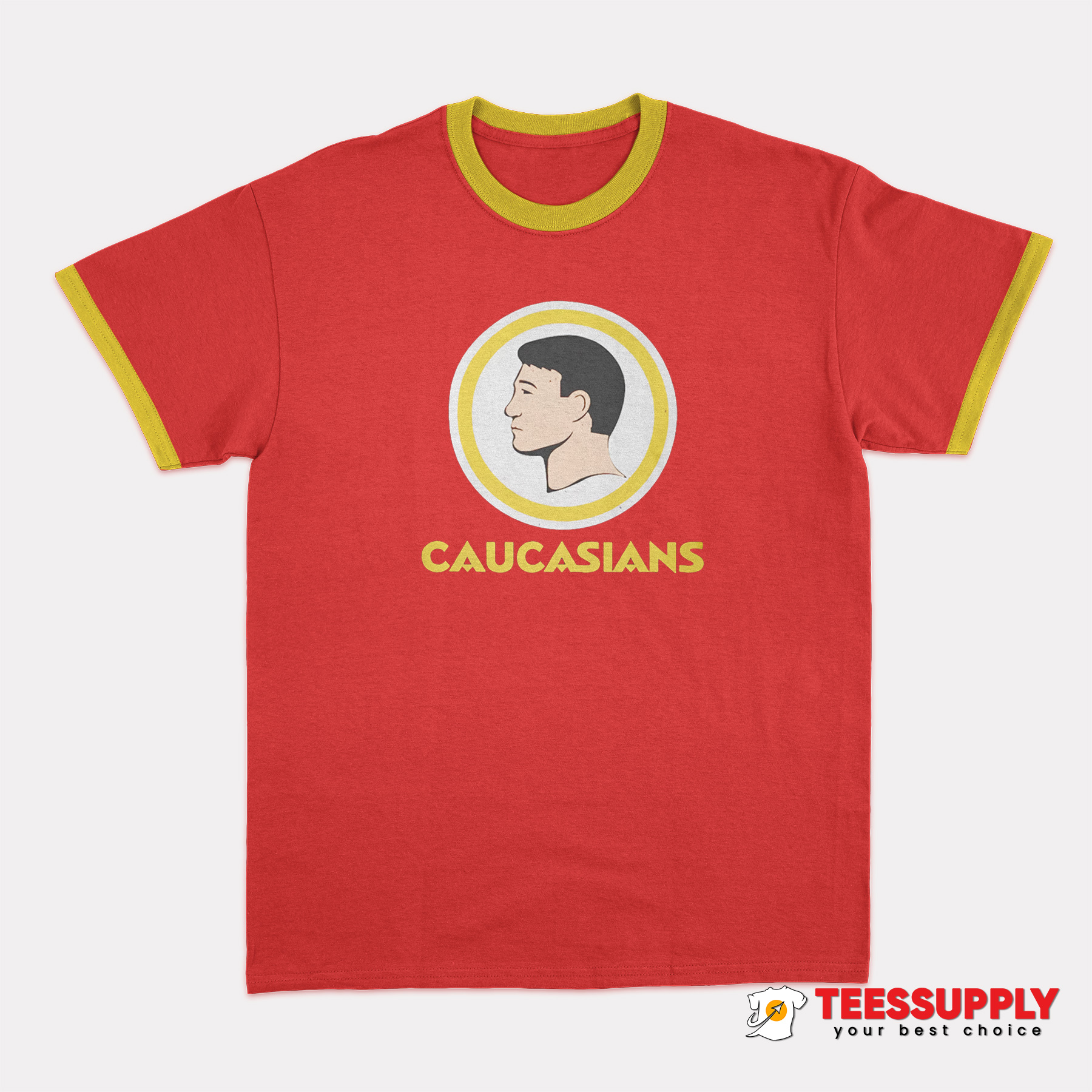 That Go Hard Caucasians Ringer T-Shirt That Go Hard Caucasians Ringer T-Shirt