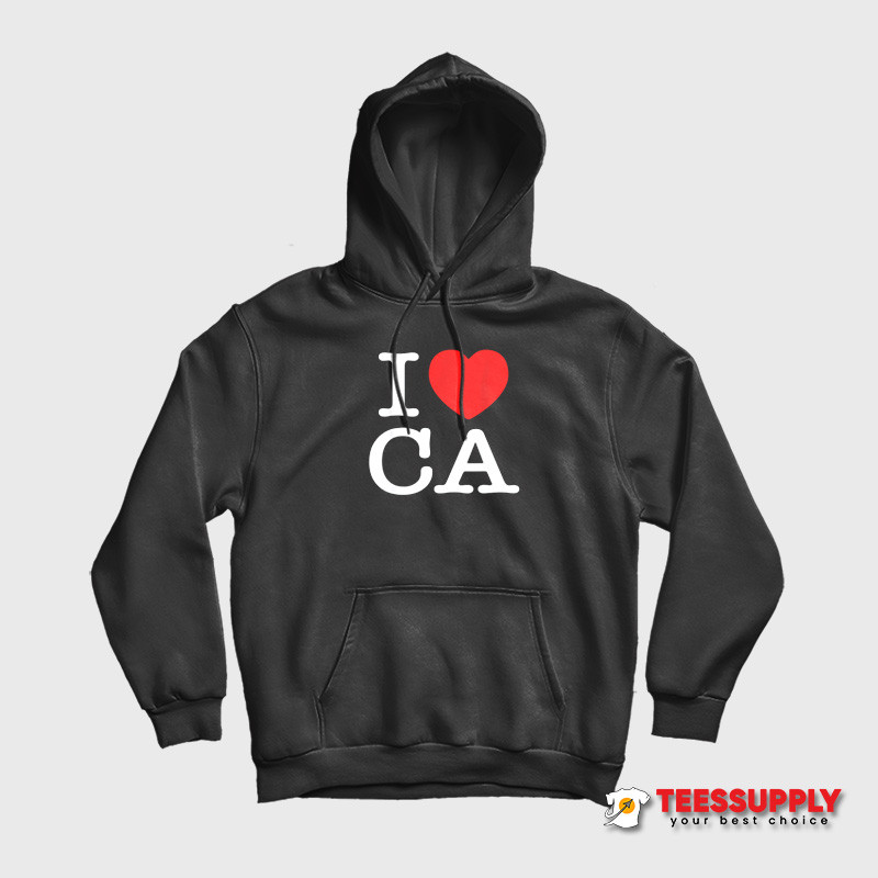 I Heart CA Love California Hoodie I Heart CA Love California Hoodie
