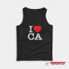 I Heart CA Love California Tank Top