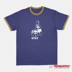 WWF Panda Bear Wrestling Ringer T-Shirt