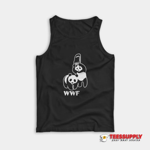 WWF Panda Bear Wrestling Tank Top