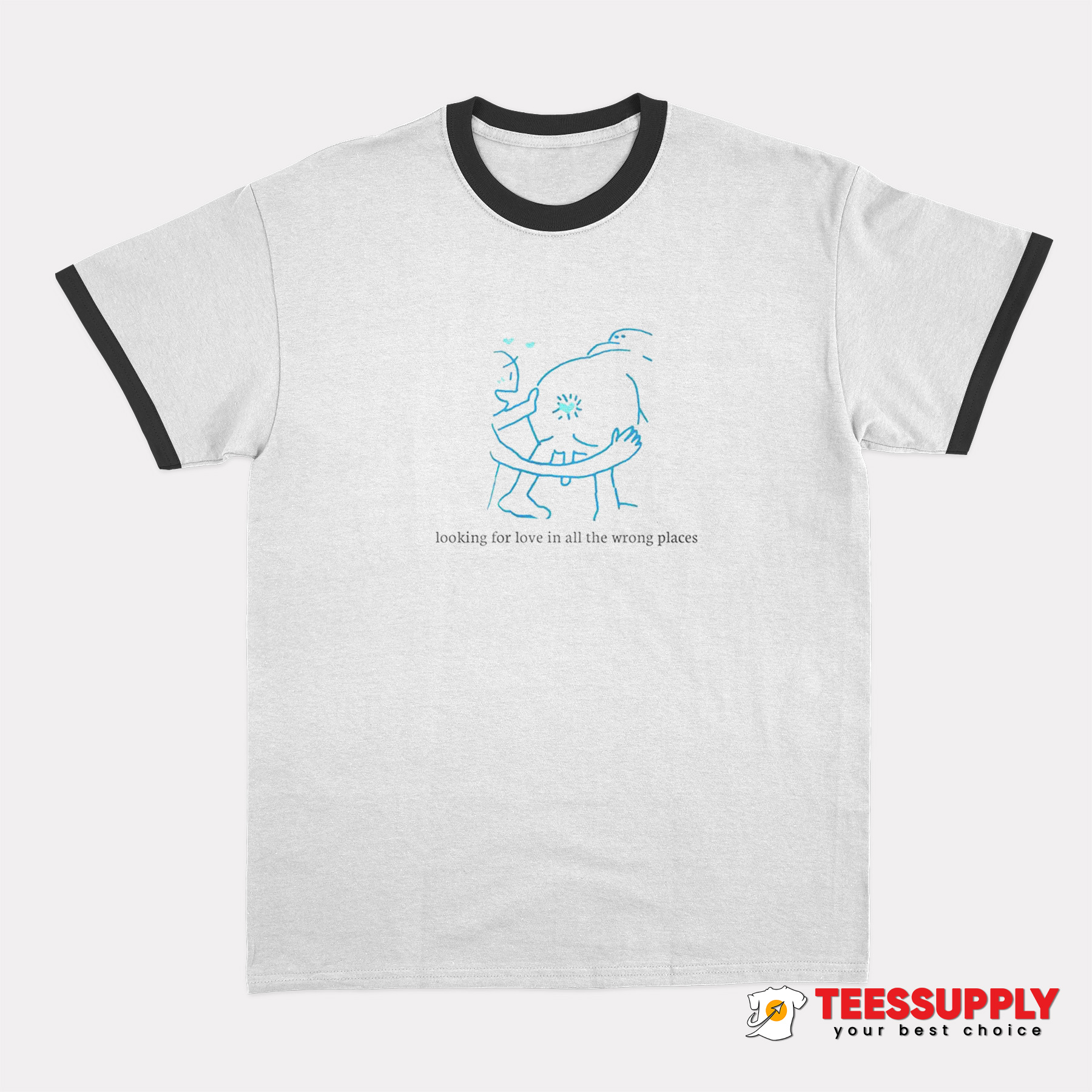 Looking For Love Ringer T-Shirt Looking For Love Ringer T-Shirt